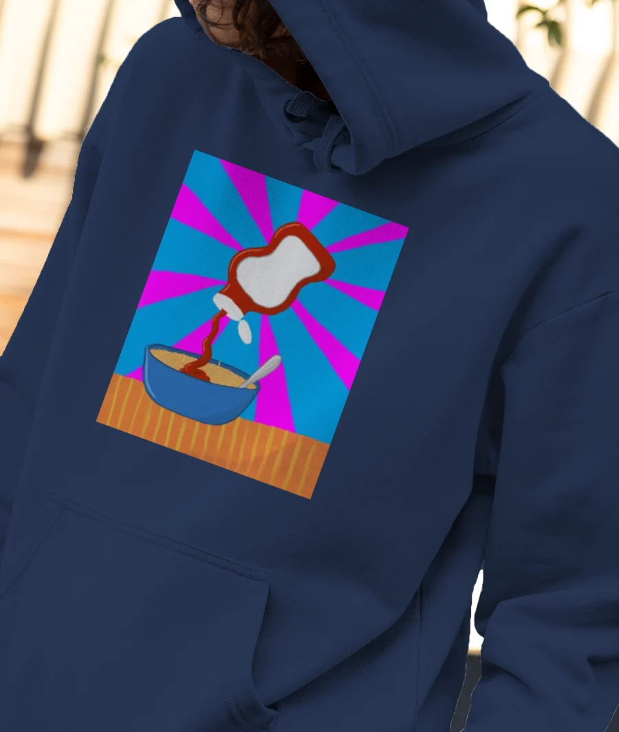 Strange Meeting Front-Printed Hoodie