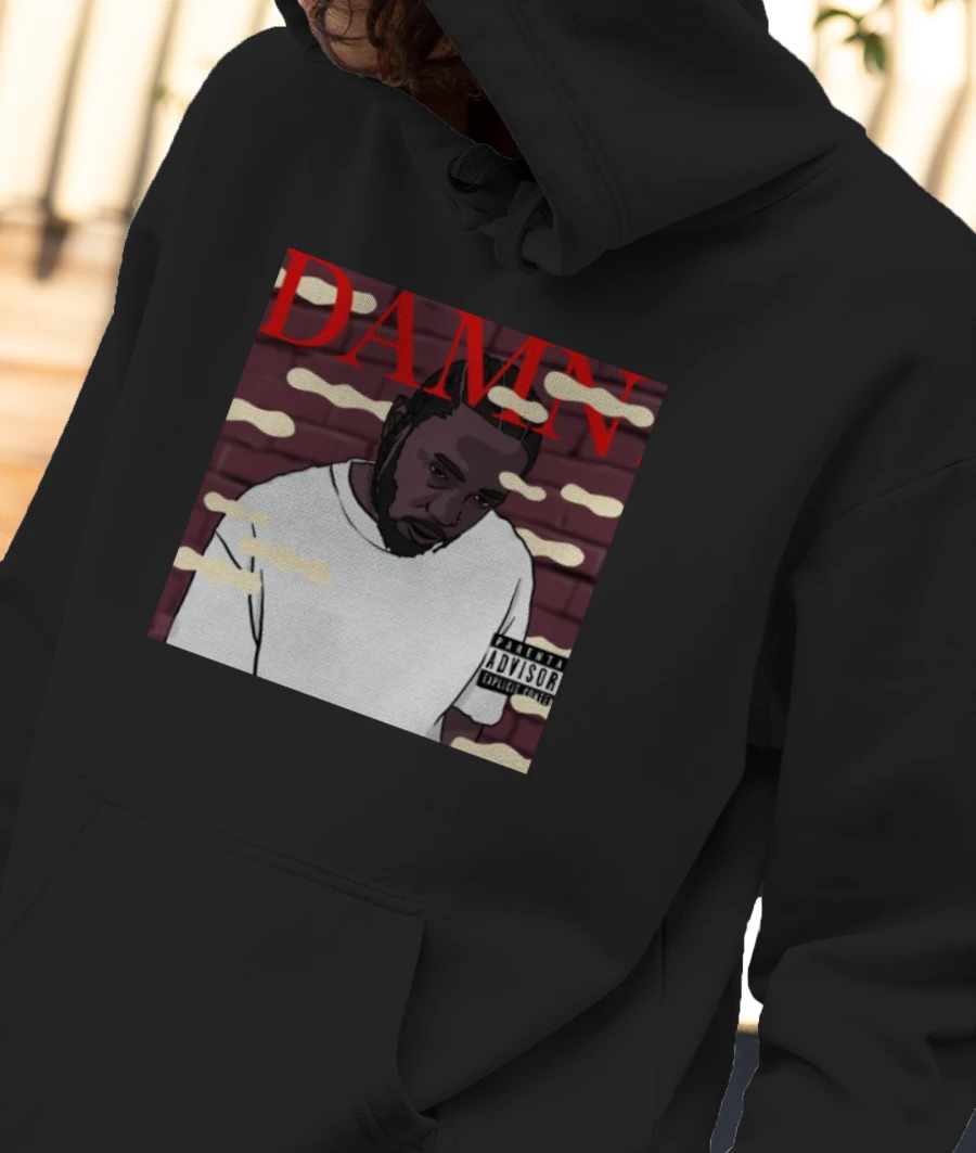 Damn Front-Printed Hoodie