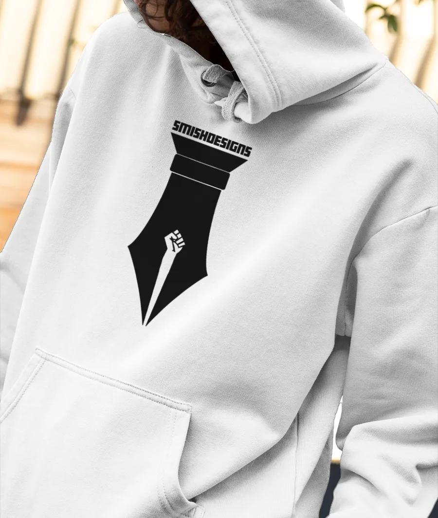 Writer's Revolt Front-Printed Hoodie