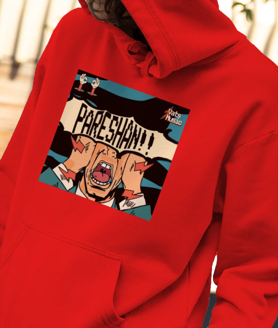 Pareshan Artwork Merch Front-Printed Hoodie