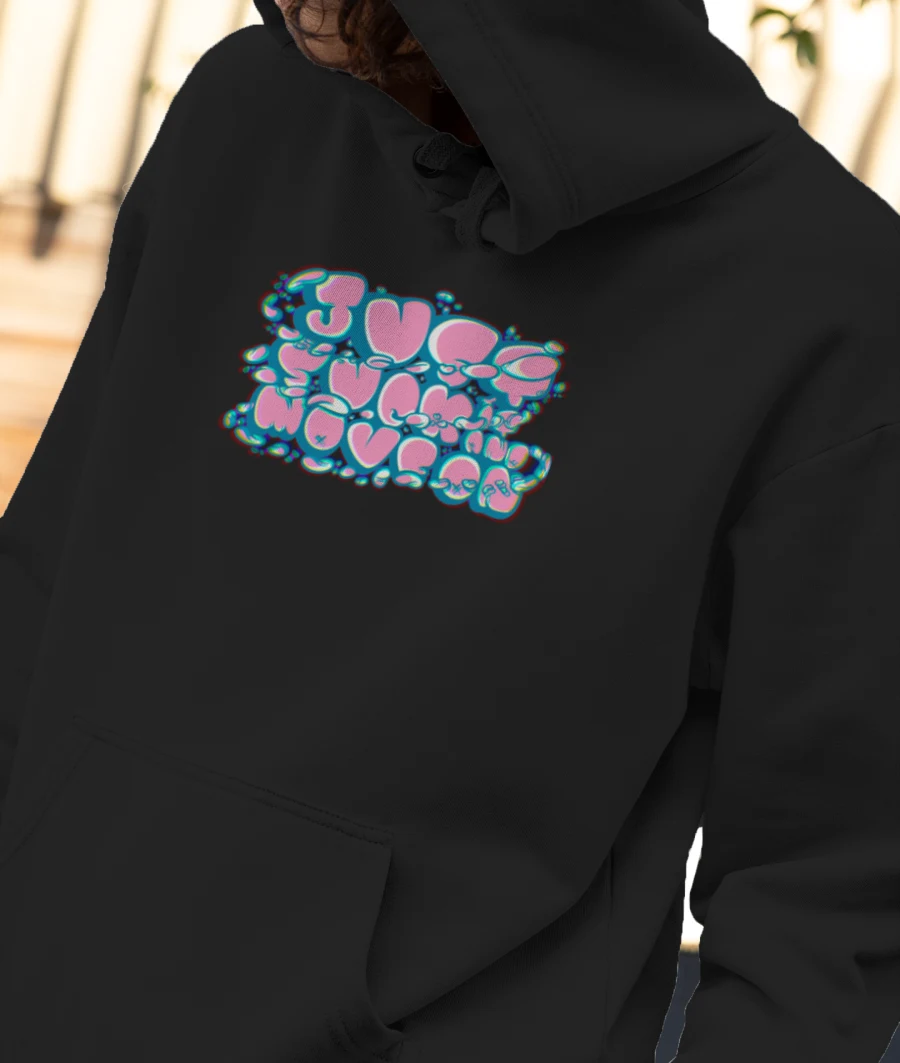 Moving on is hard Front-Printed Hoodie