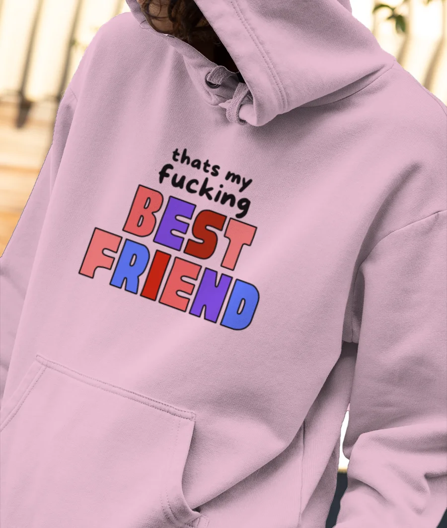 Canon Gray Best Friend Front-Printed Hoodie