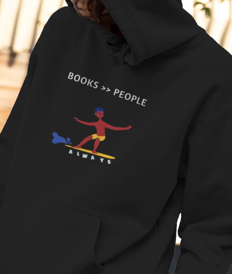 Books over People Shirts and Hoodies Front-Printed Hoodie