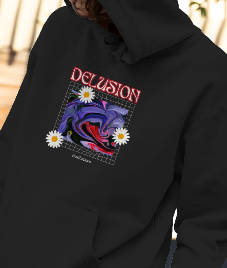 Delusion Front-Printed Hoodie