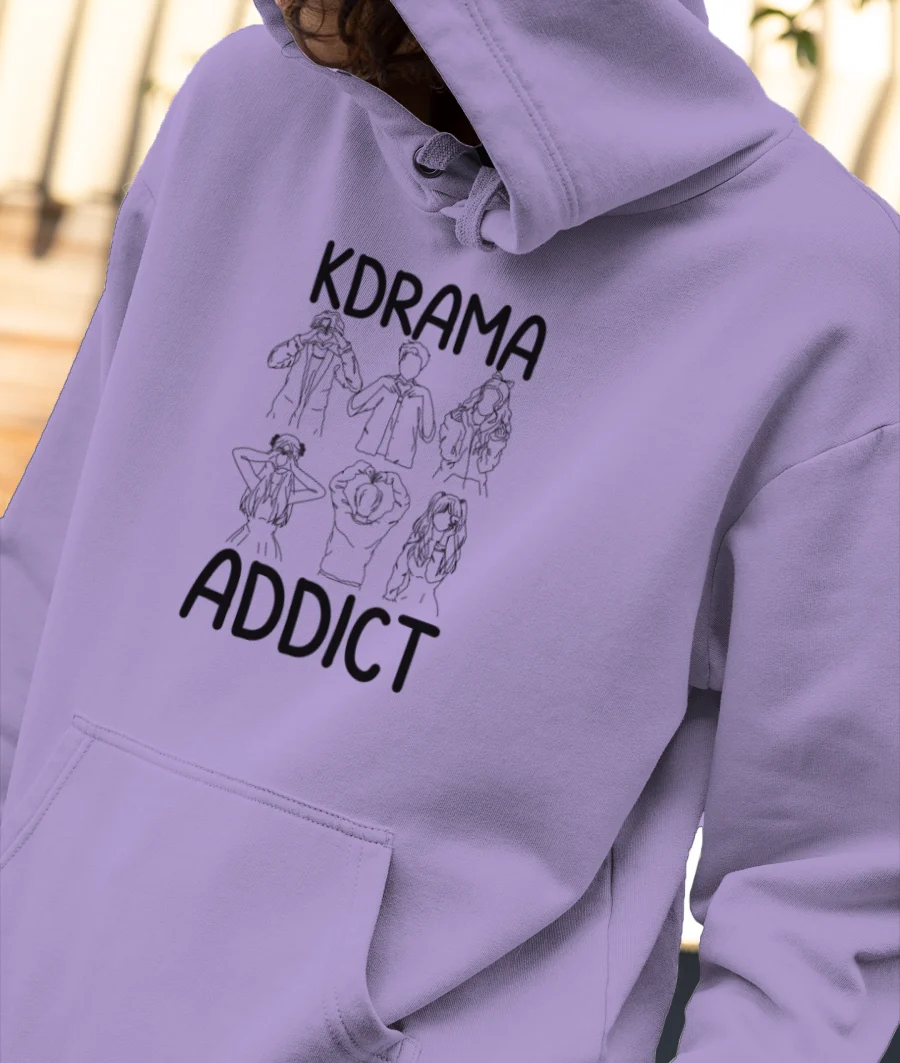 Kdrama addict Front-Printed Hoodie