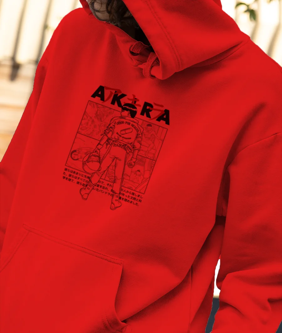 Akira Comic Bookstyle art  Front-Printed Hoodie