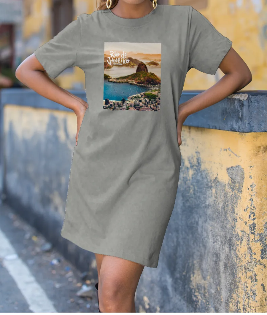 Rio De Janeiro - Travel Series T-Shirt Dress