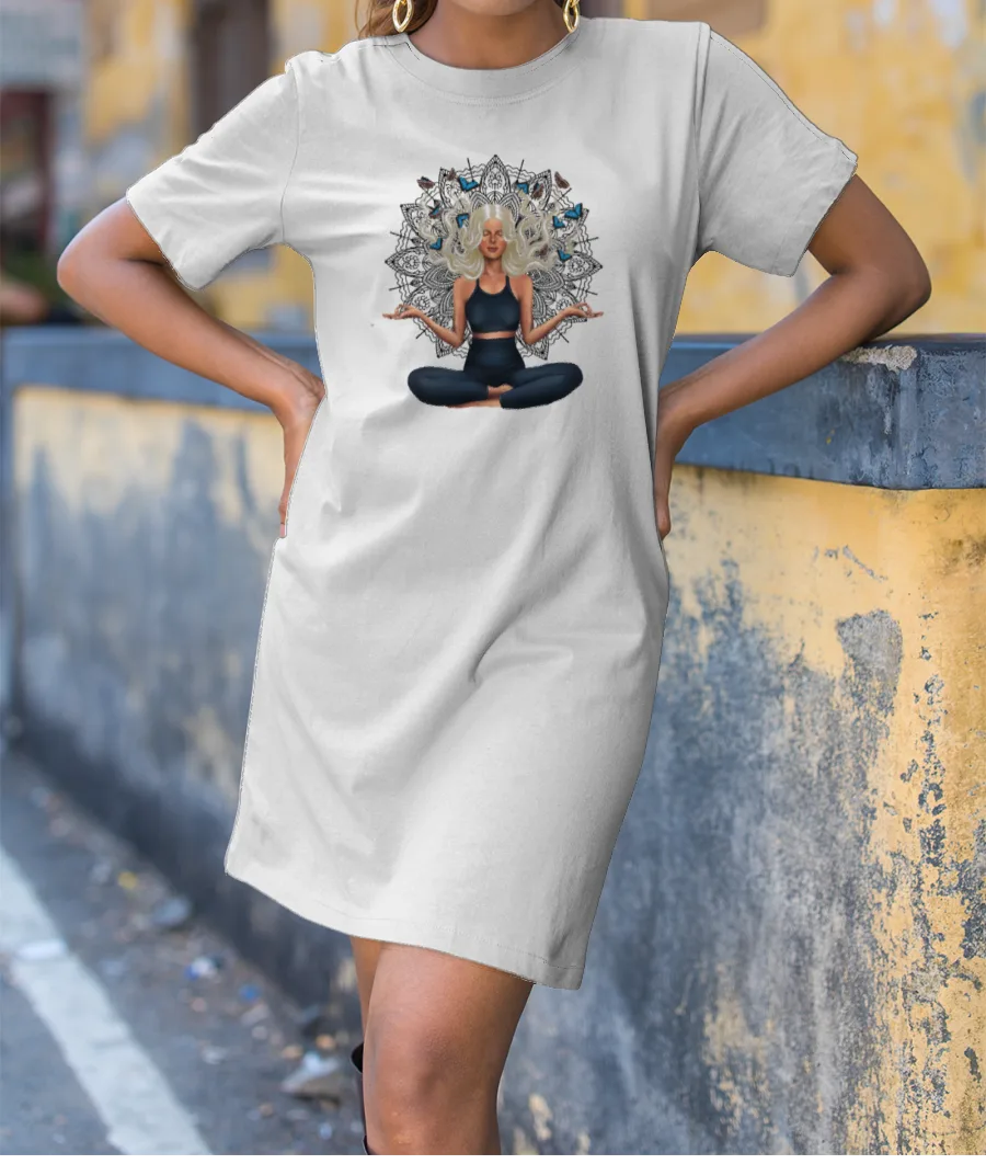 SPIRITUAL PRINT T-Shirt Dress