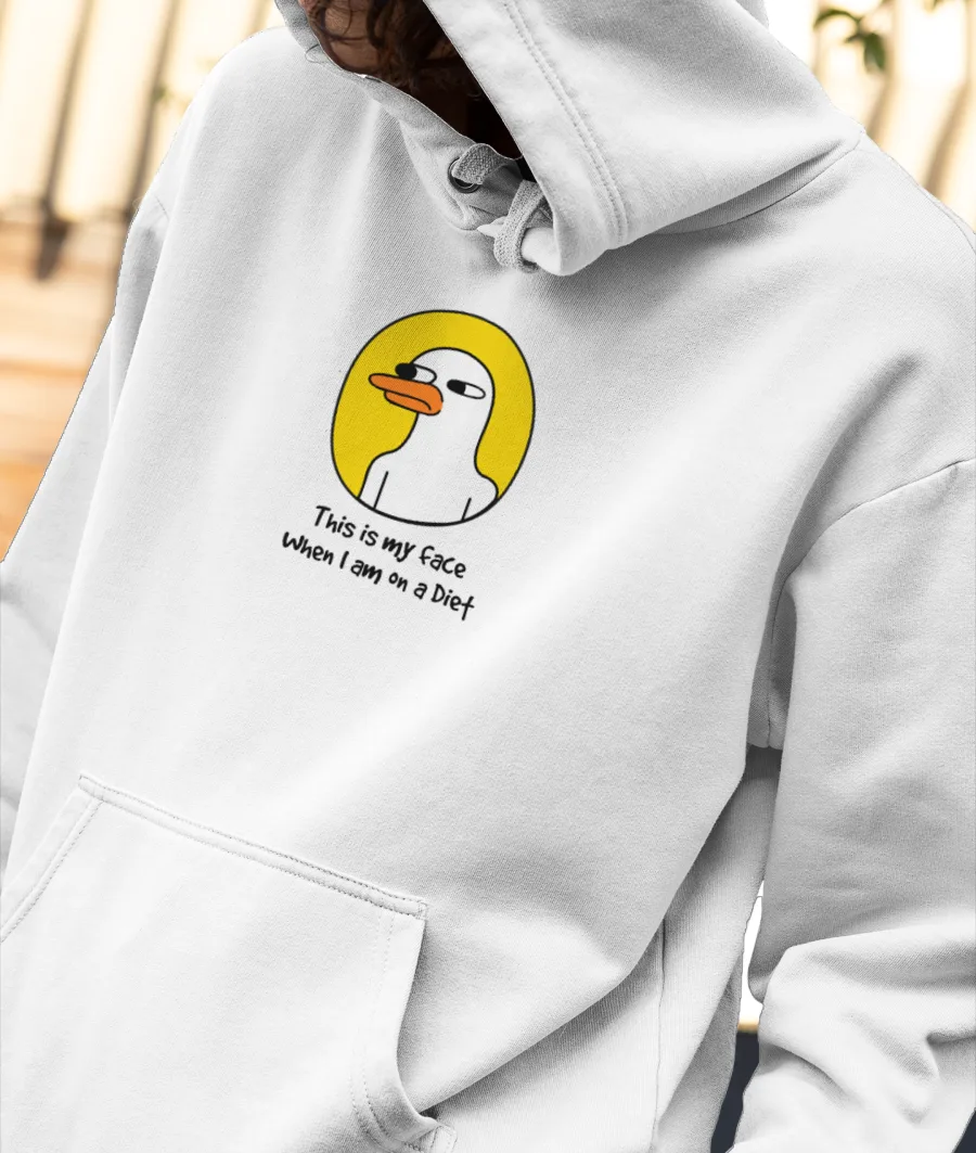 FUNNY FACE Front-Printed Hoodie