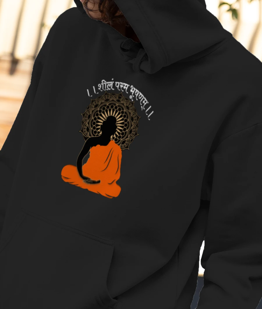 Buddha Front-Printed Hoodie