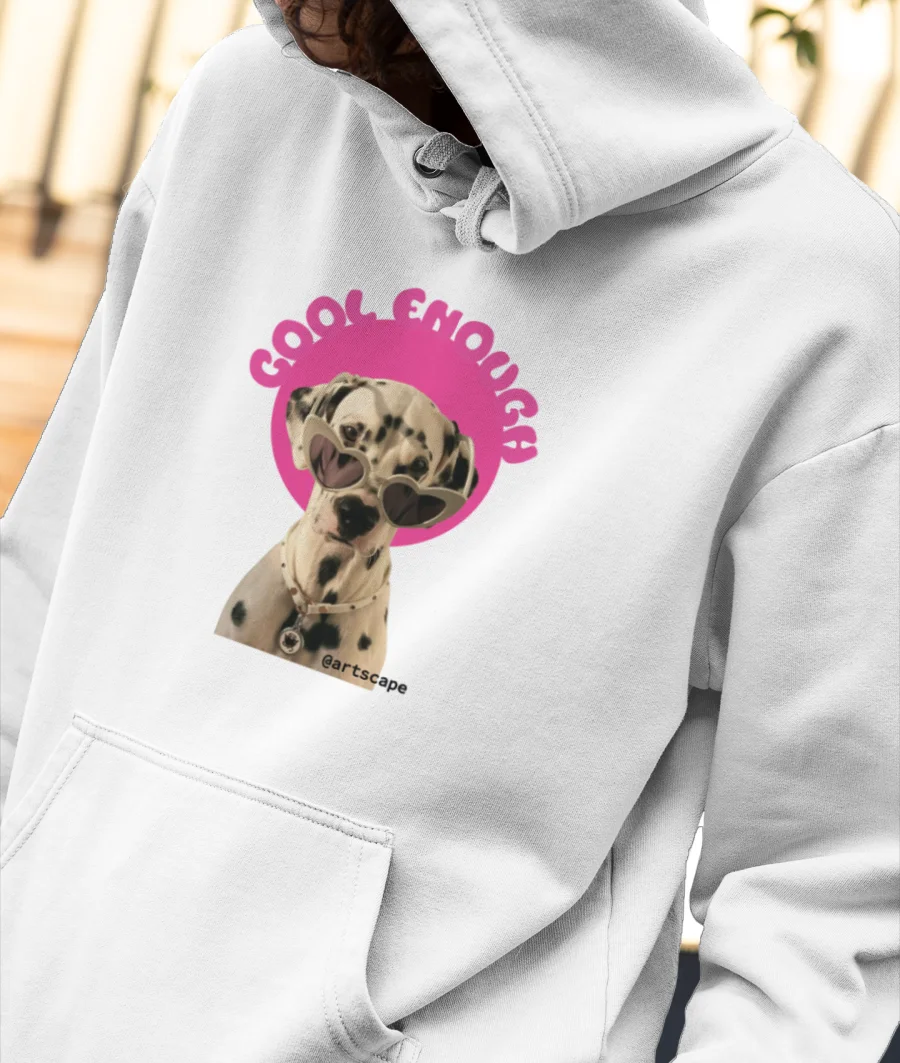 Cool enough! Front-Printed Hoodie