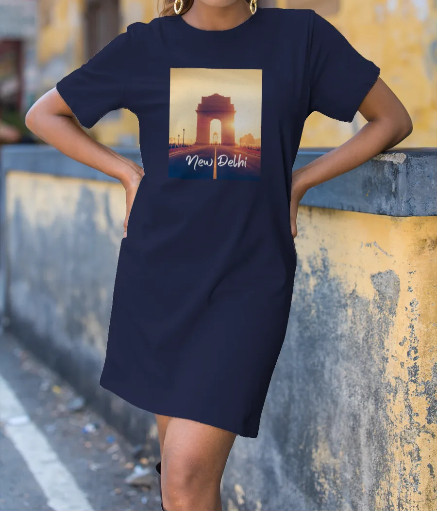 New Delhi - Travel Series  T-Shirt Dress