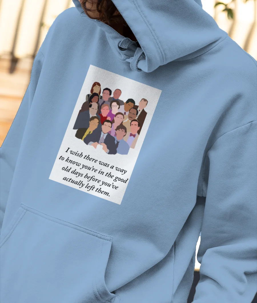 The office Front-Printed Hoodie