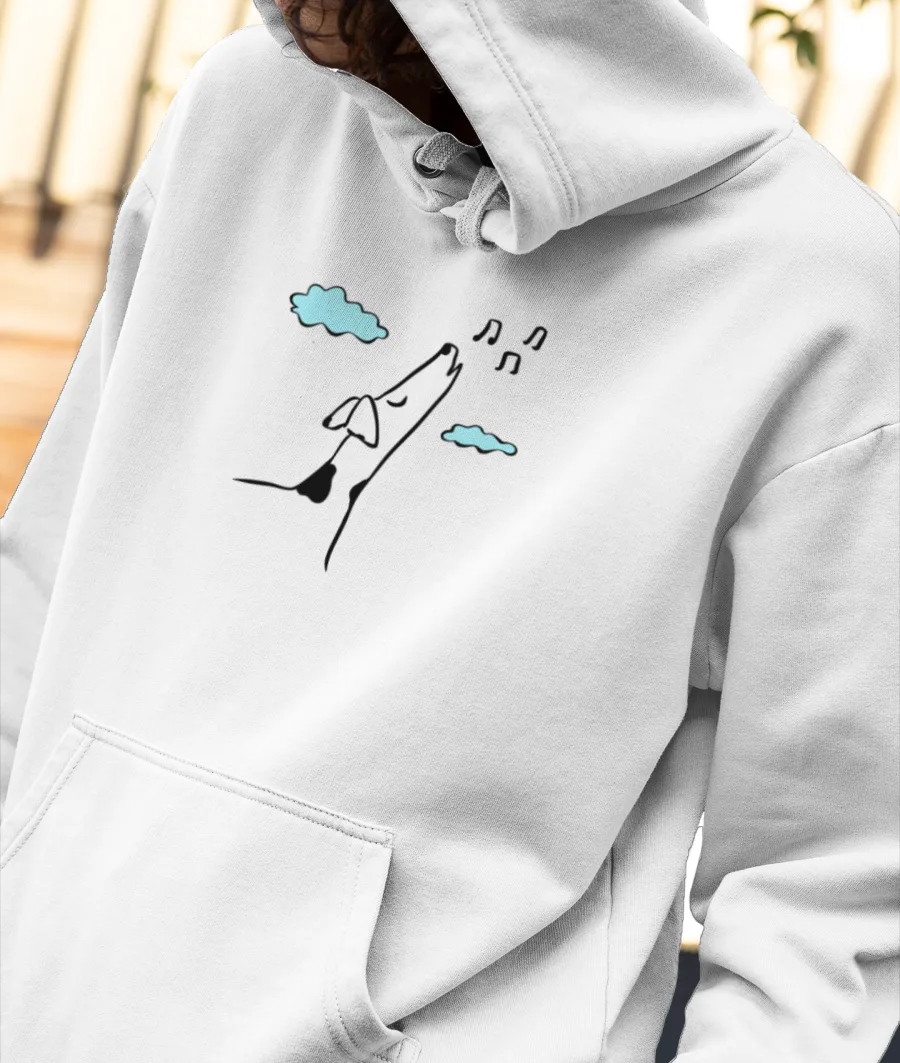 Puppy Song Front-Printed Hoodie