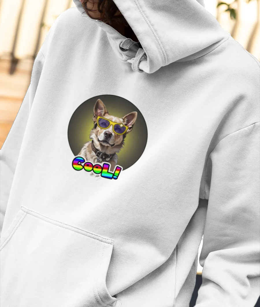 Cool Doggy  Front-Printed Hoodie