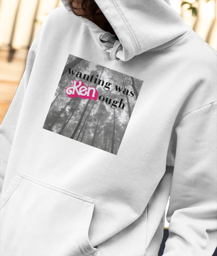 wanting was Kenough Front-Printed Hoodie