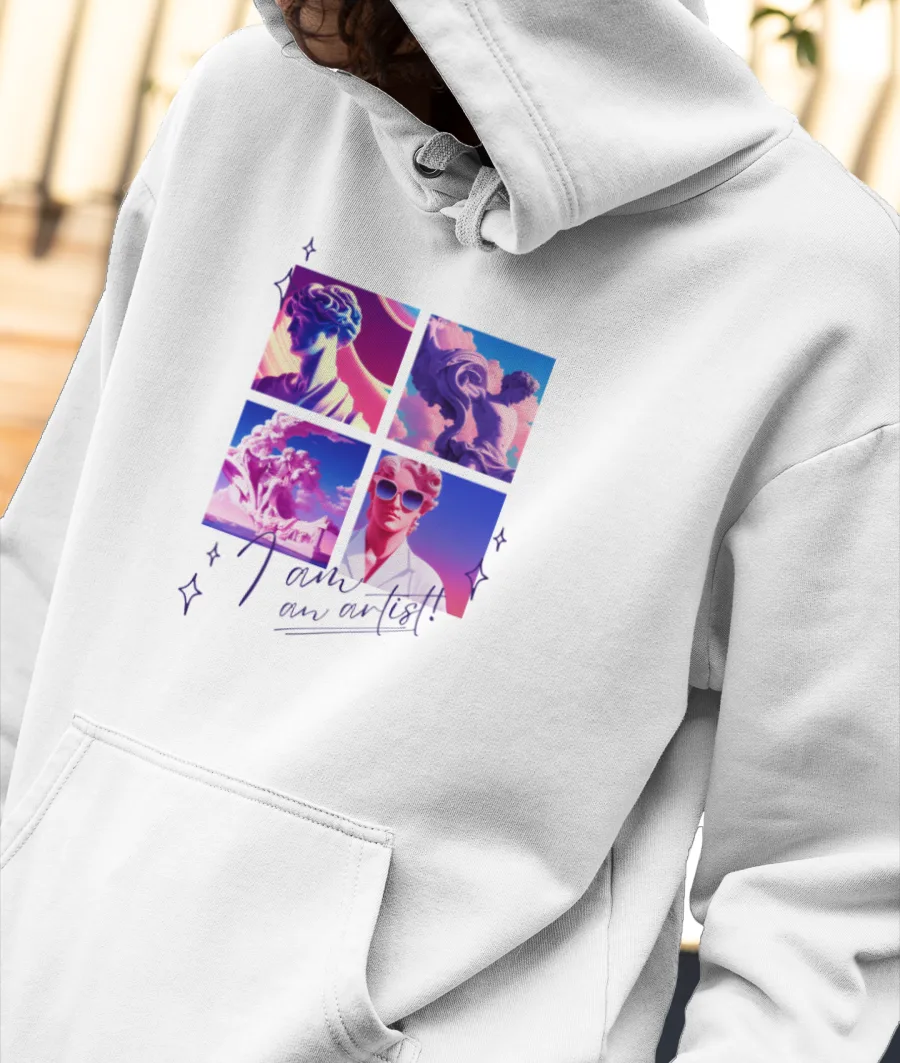 I'm an artist  Front-Printed Hoodie