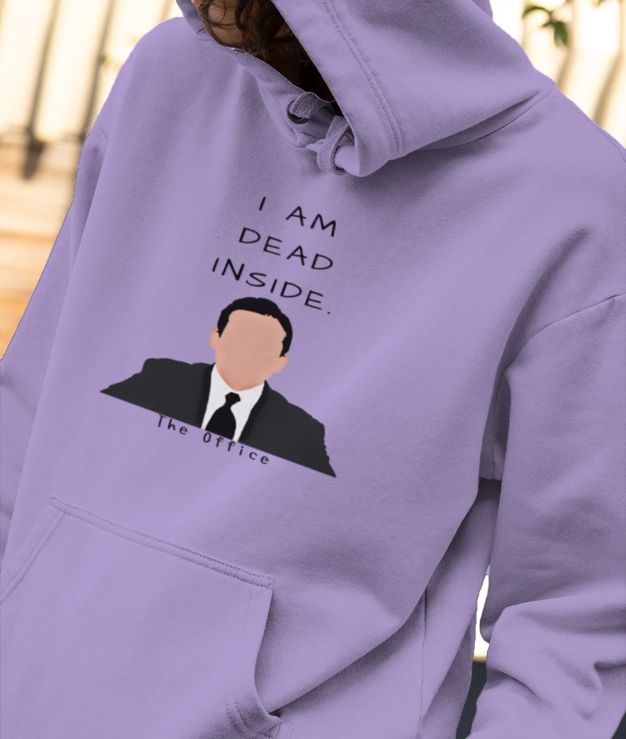 The Office- I'm dead inside Front-Printed Hoodie