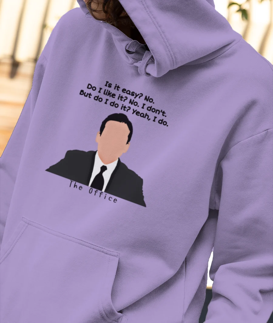 The office- Michael Scott Front-Printed Hoodie