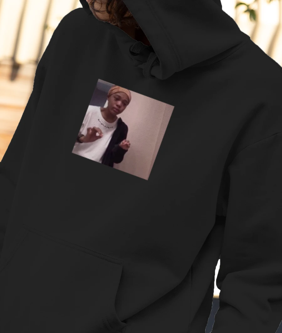 Explaining to mom meme Front-Printed Hoodie