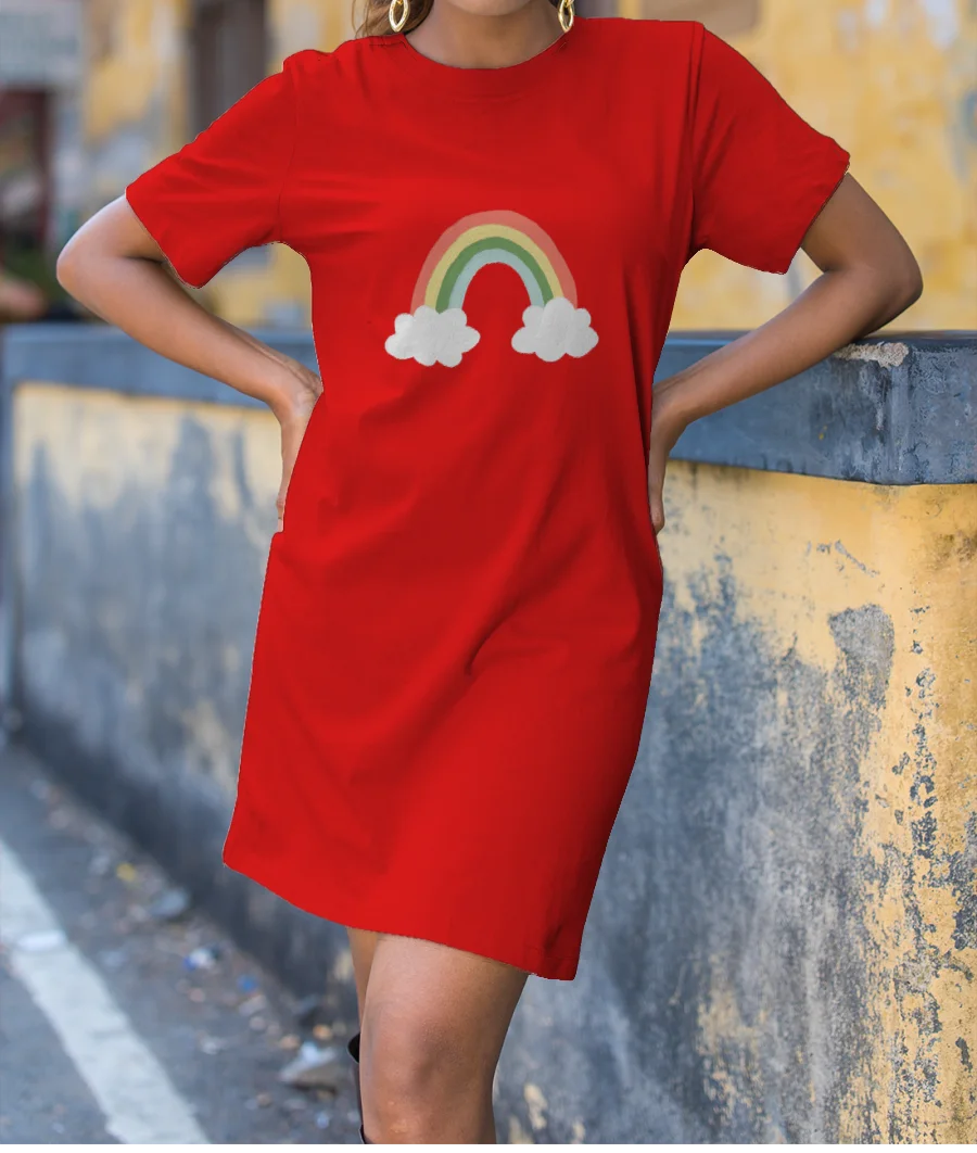 Baby Rainbow  T-Shirt Dress