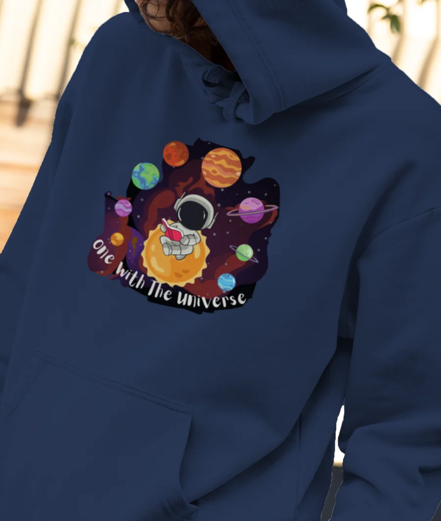 One With The Universe Front-Printed Hoodie