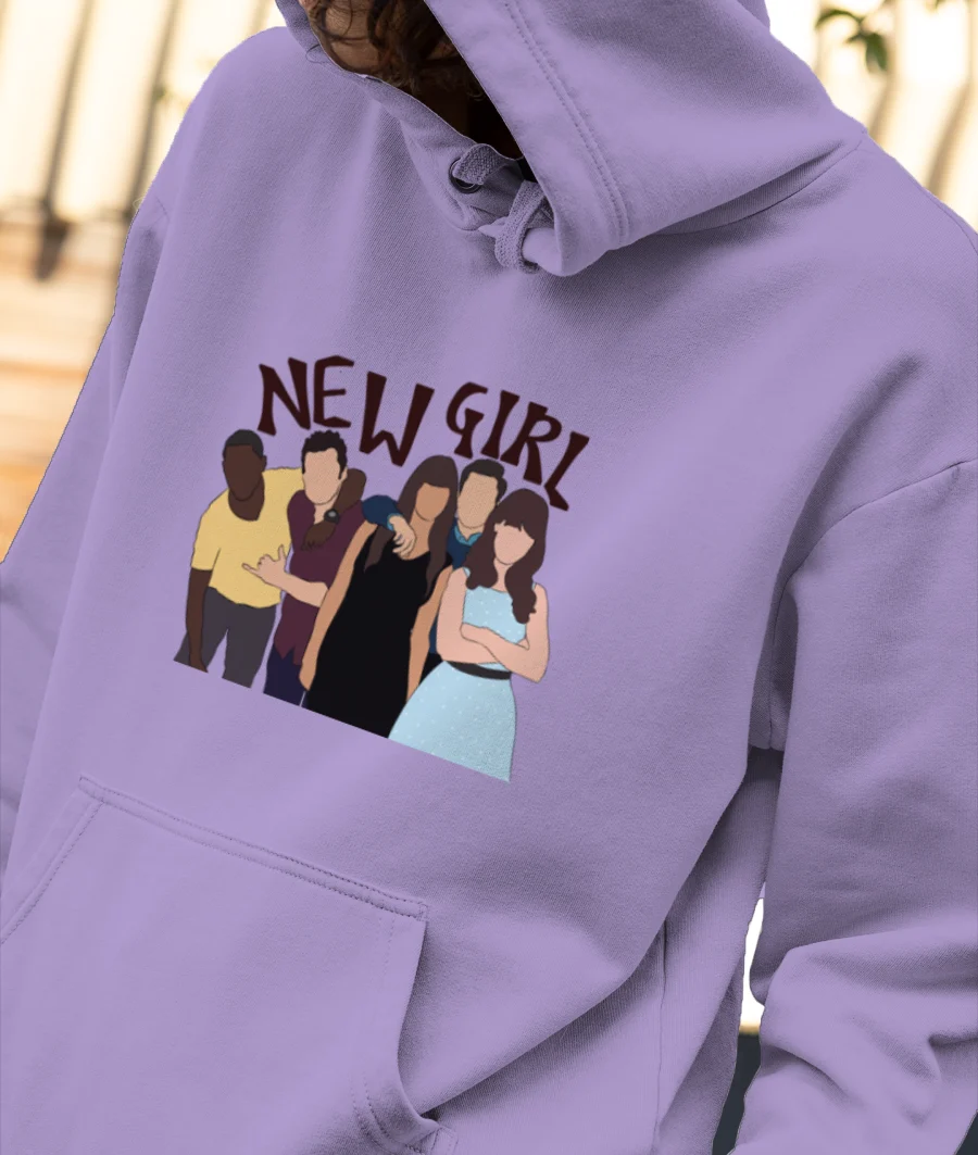 New girl cast  Front-Printed Hoodie