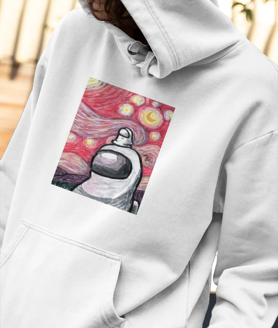 Starry night - Among us Front-Printed Hoodie