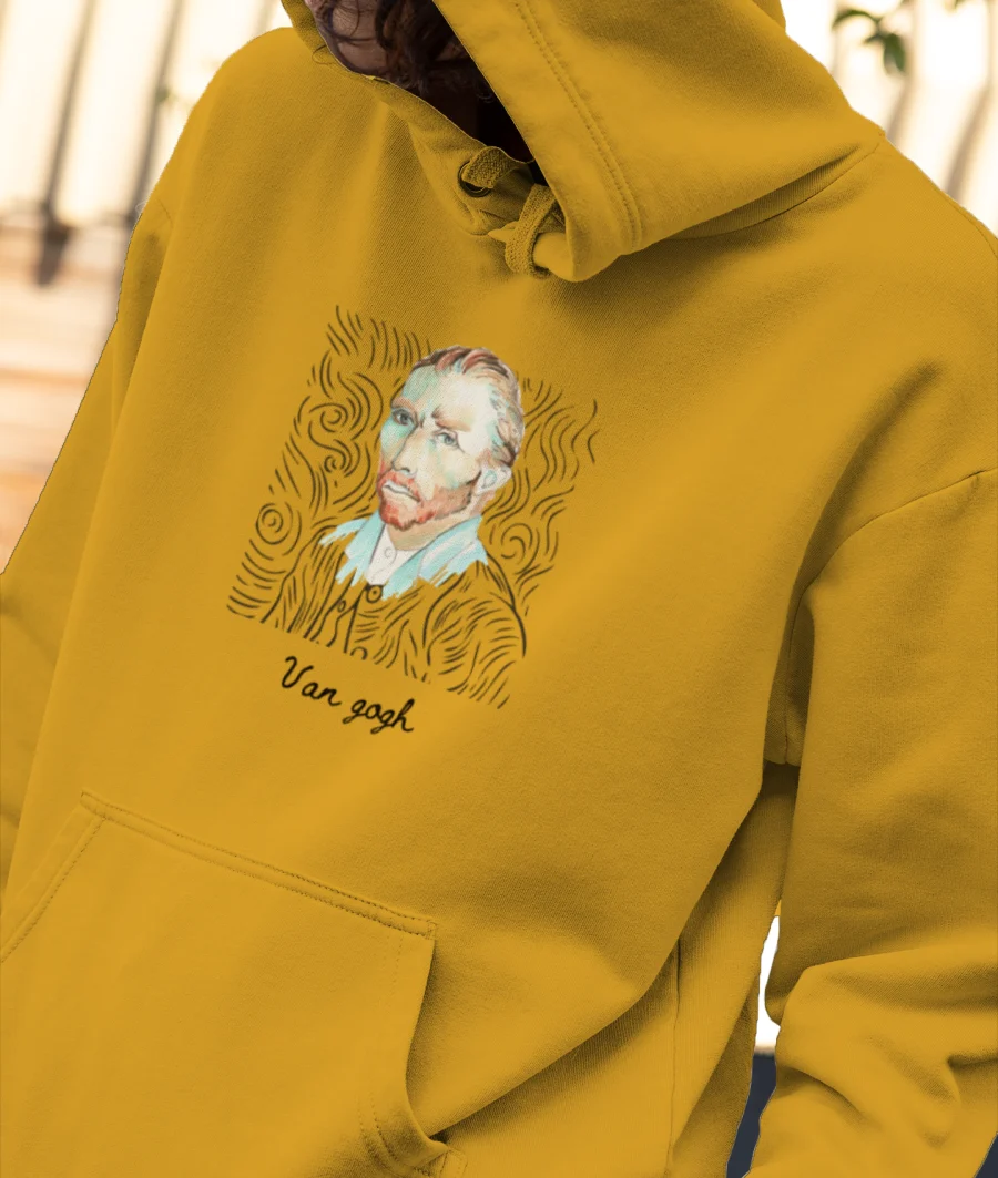 Van gogh portrait Front-Printed Hoodie