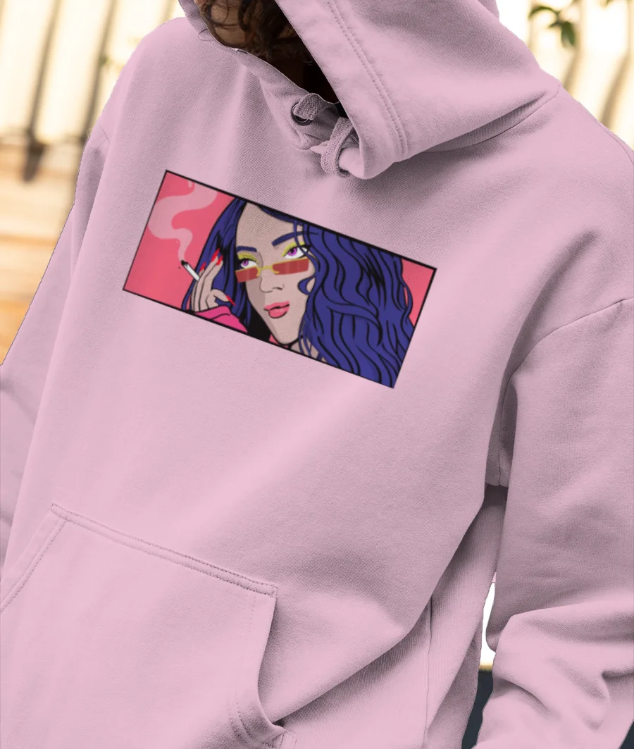 Cigarette Front-Printed Hoodie