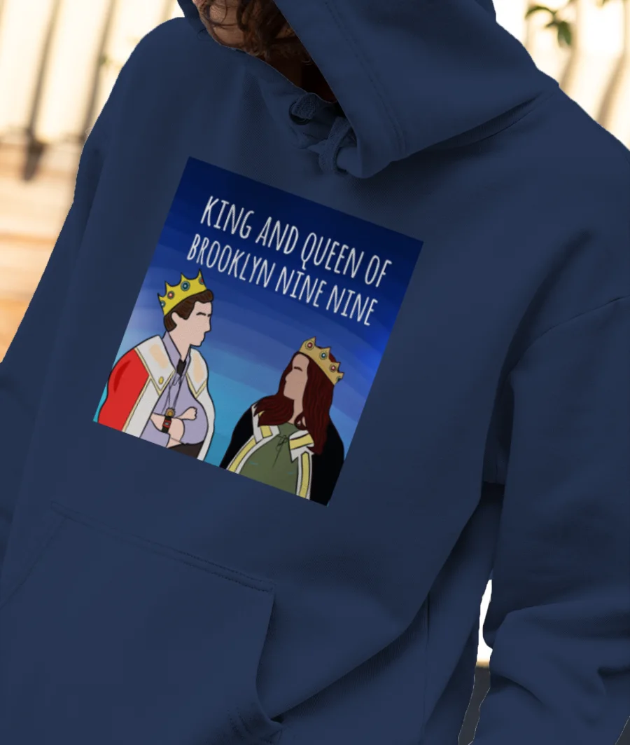 King and Queen of Brooklyn 99 Front-Printed Hoodie