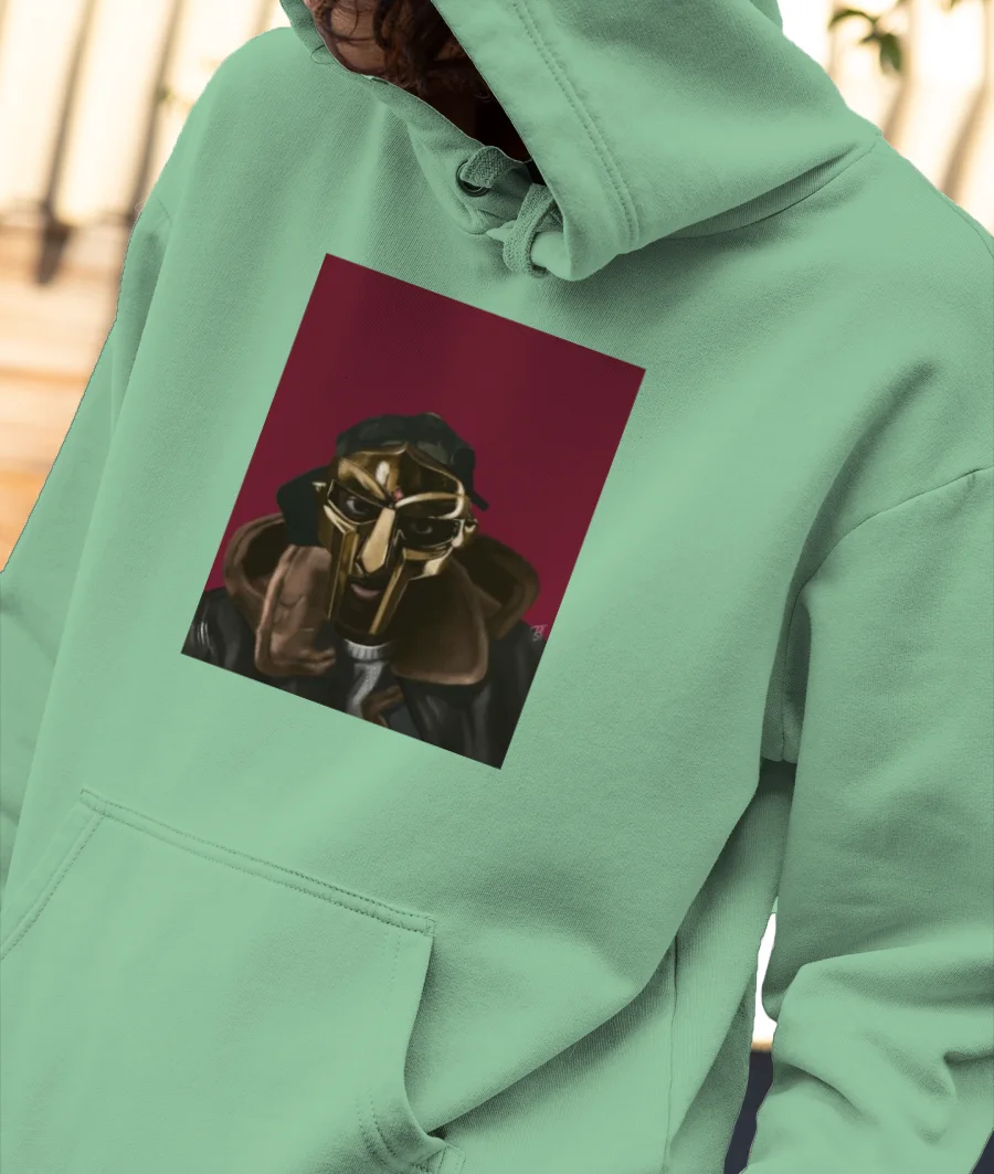 MF DOOM Front-Printed Hoodie