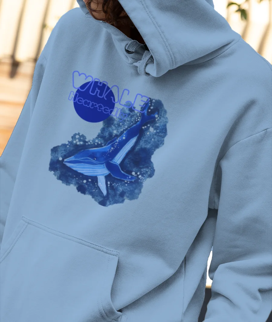 Whale is Me Front-Printed Hoodie