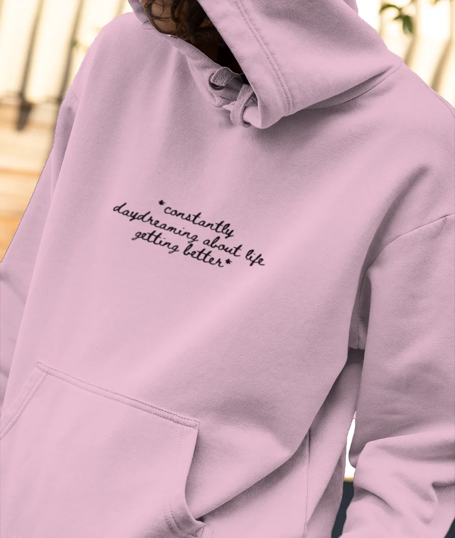 Dreaming about life  Front-Printed Hoodie