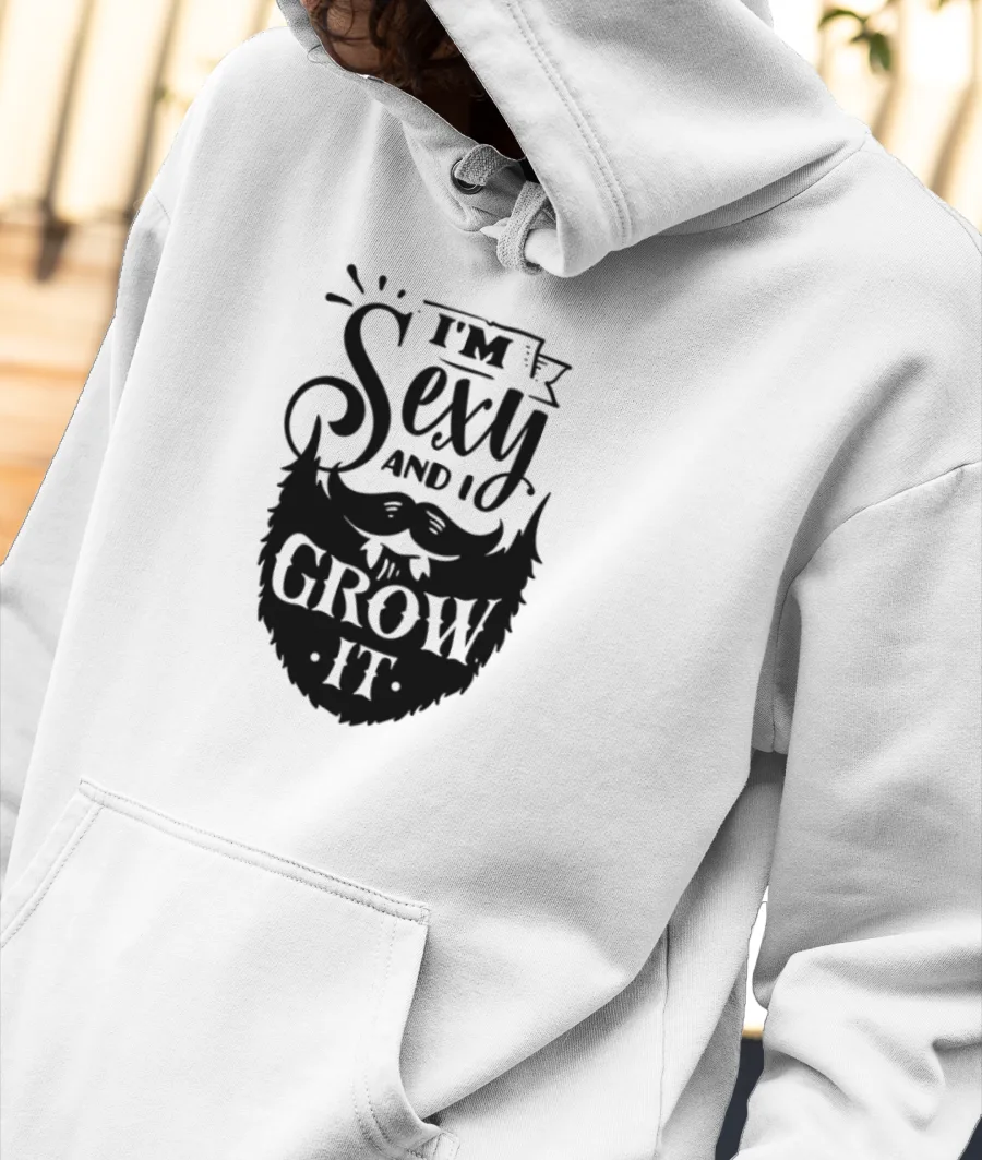 Sexy Beard Front-Printed Hoodie