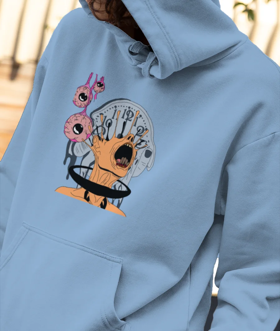 Melting art Front-Printed Hoodie