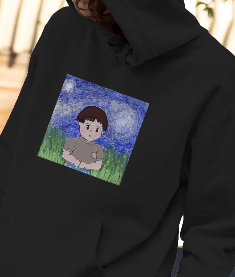 StudioGhibli-Setsuko Front-Printed Hoodie