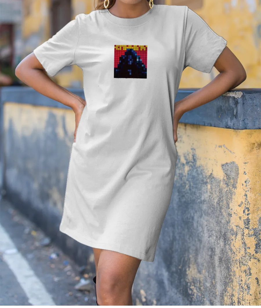 Starboy Pixel Album Cover T-Shirt Dress