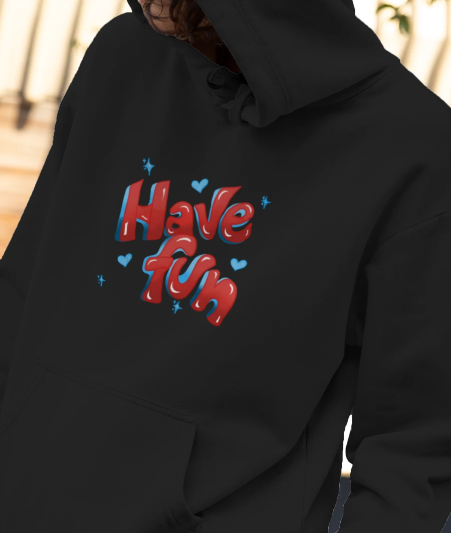 Fun-time Front-Printed Hoodie