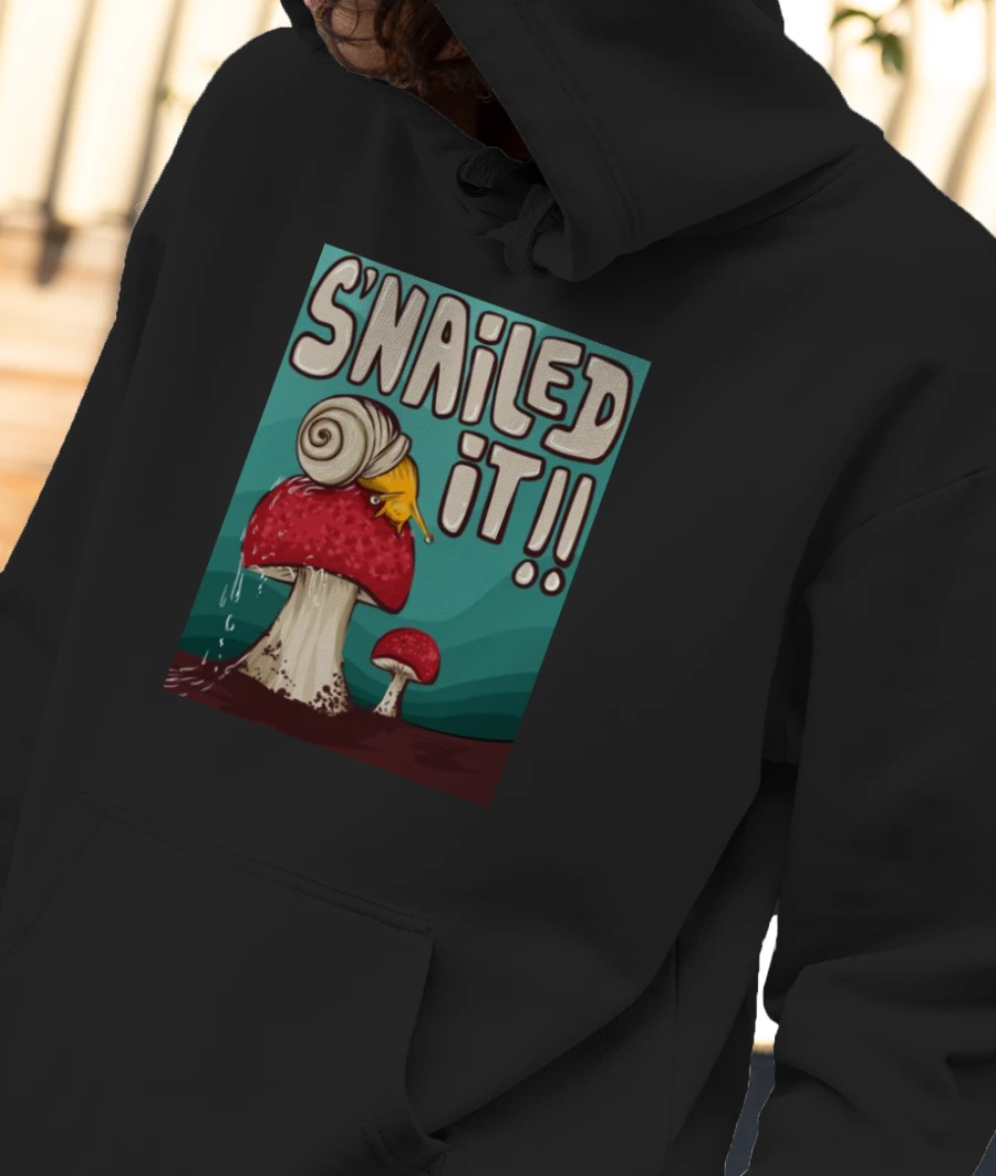 Snailed it Front-Printed Hoodie