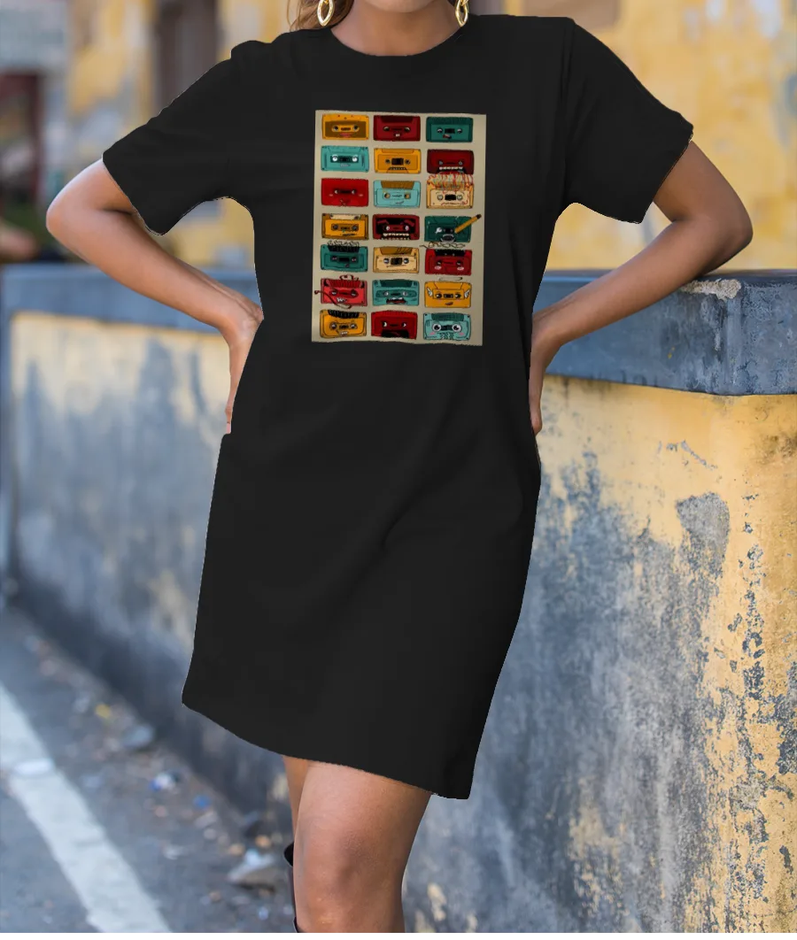 Cassette life T-Shirt Dress