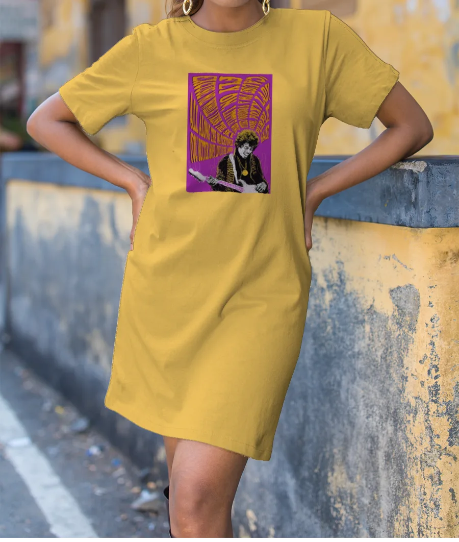 Jimi Hendrix  T-Shirt Dress