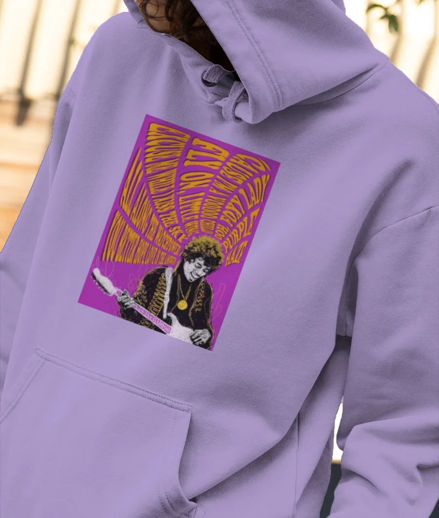 Jimi Hendrix  Front-Printed Hoodie