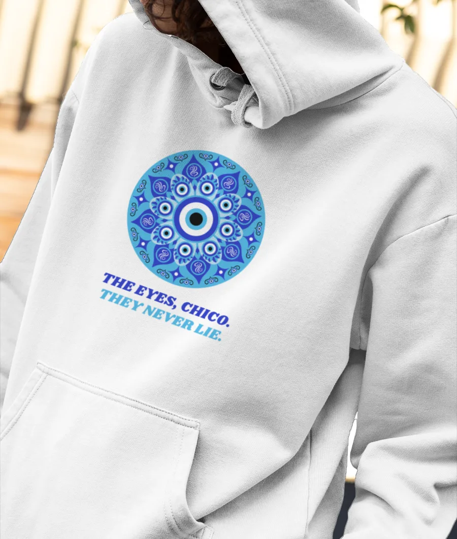 The eyes Front-Printed Hoodie