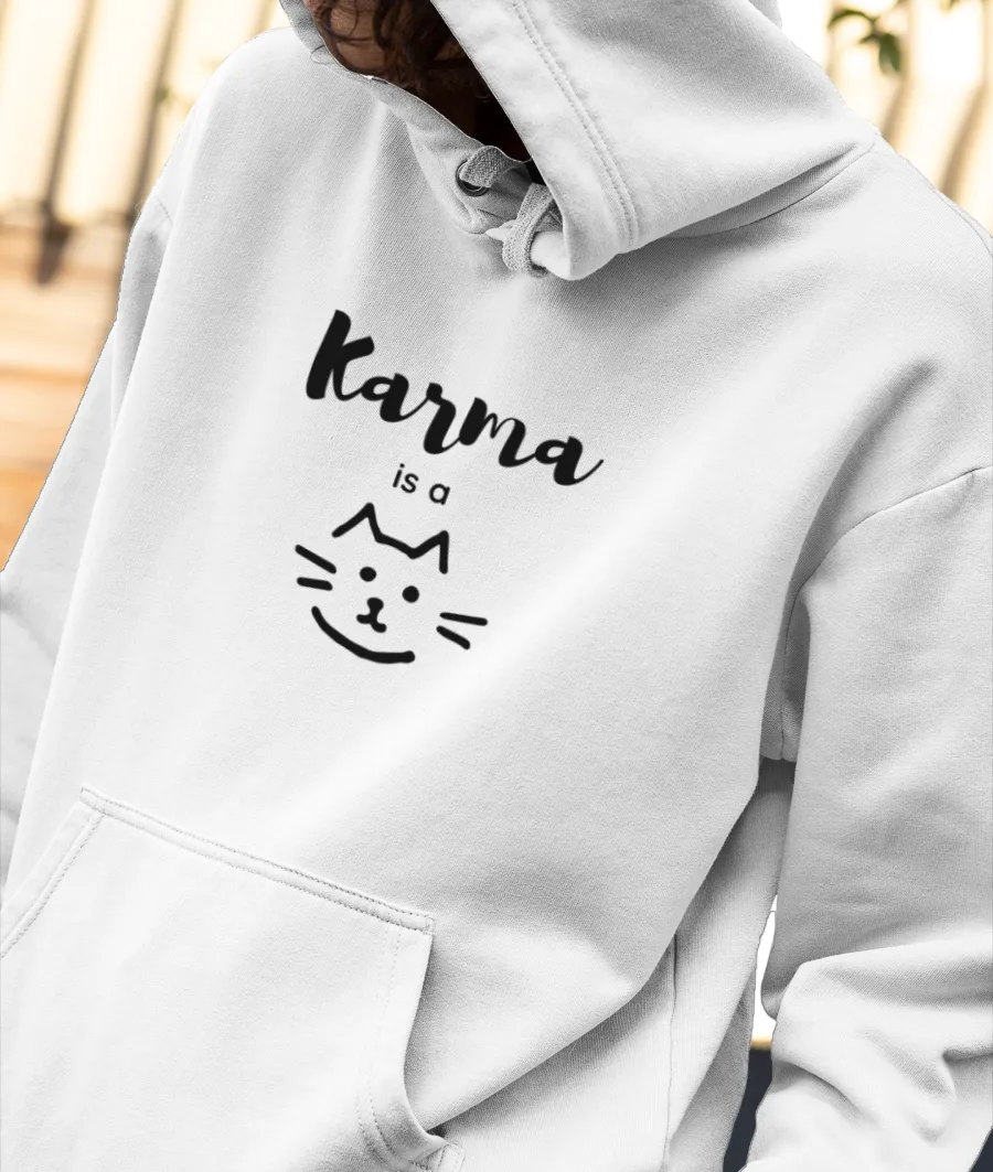 Karma is a cat (Taylor Swift) Front-Printed Hoodie