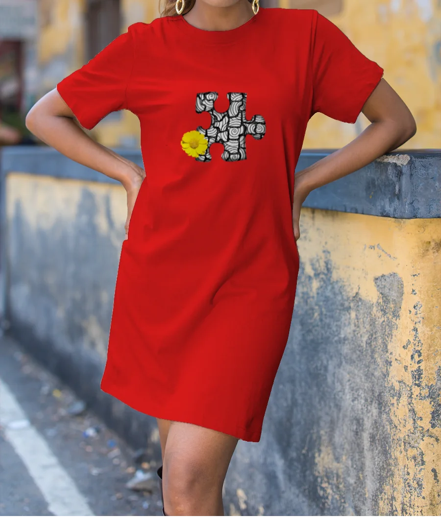 puzzly T-Shirt Dress