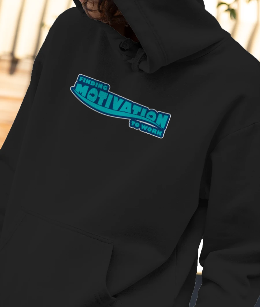 Finding Motivation Front-Printed Hoodie