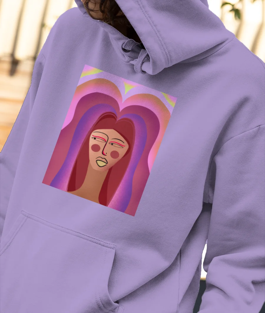 A Woman in Love Front-Printed Hoodie