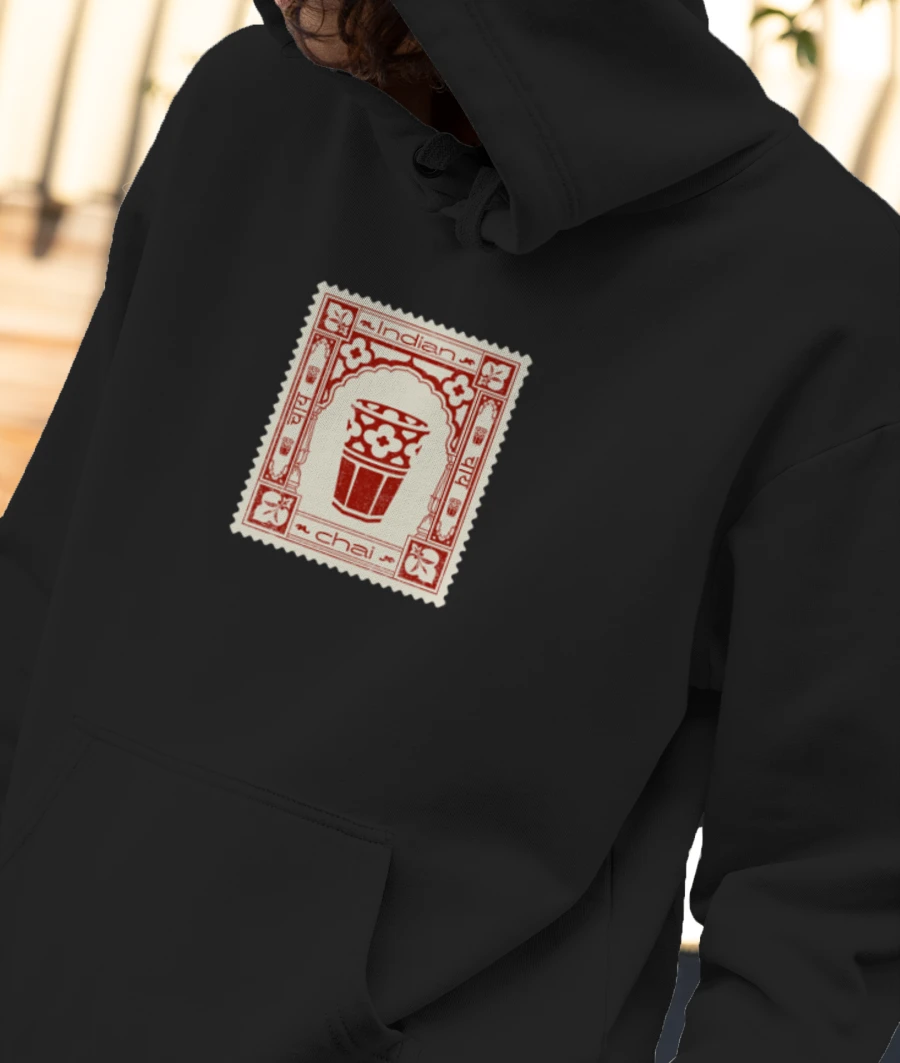 Chai Stamp Front-Printed Hoodie