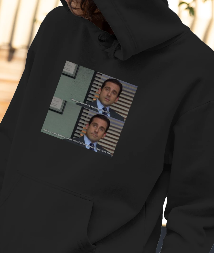 Michael scott Front-Printed Hoodie